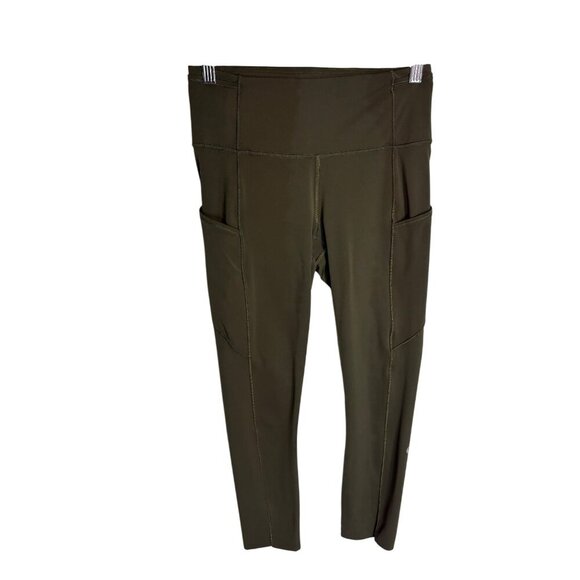 lululemon athletica Pants - Lululemon Fast and Free High-Rise Crop II Green-sz 6